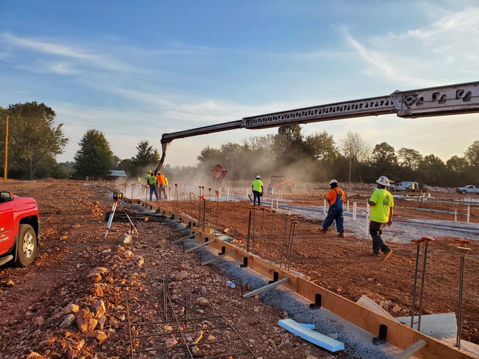 Concrete pouring for commercial projects by Advanced Concrete Technologies