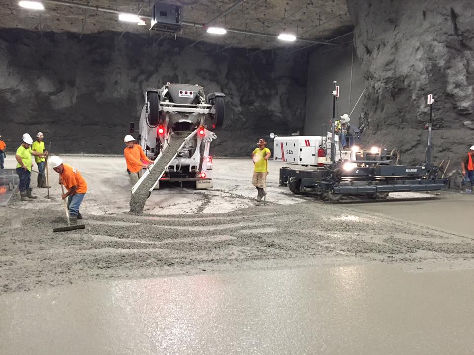 Springfield underground concrete pouring by Advanced Concrete Technologies